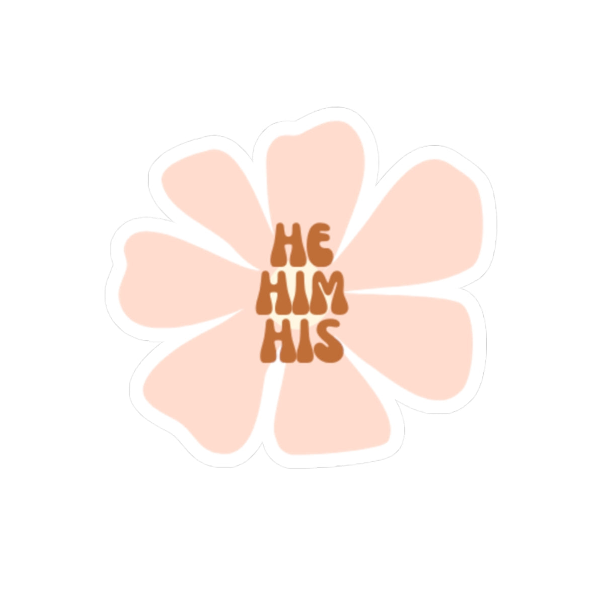 He/Him/His Pronouns Sticker